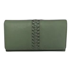 Urbano Braided Long Flap Wallet