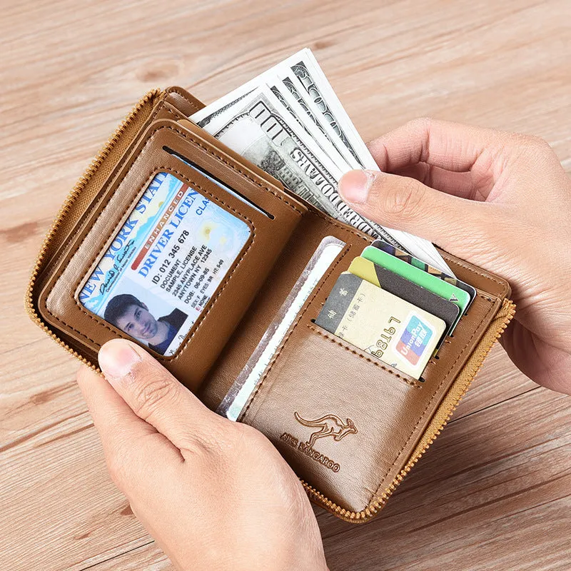 Vintage Mini Wallet RFID Blocking Wallets