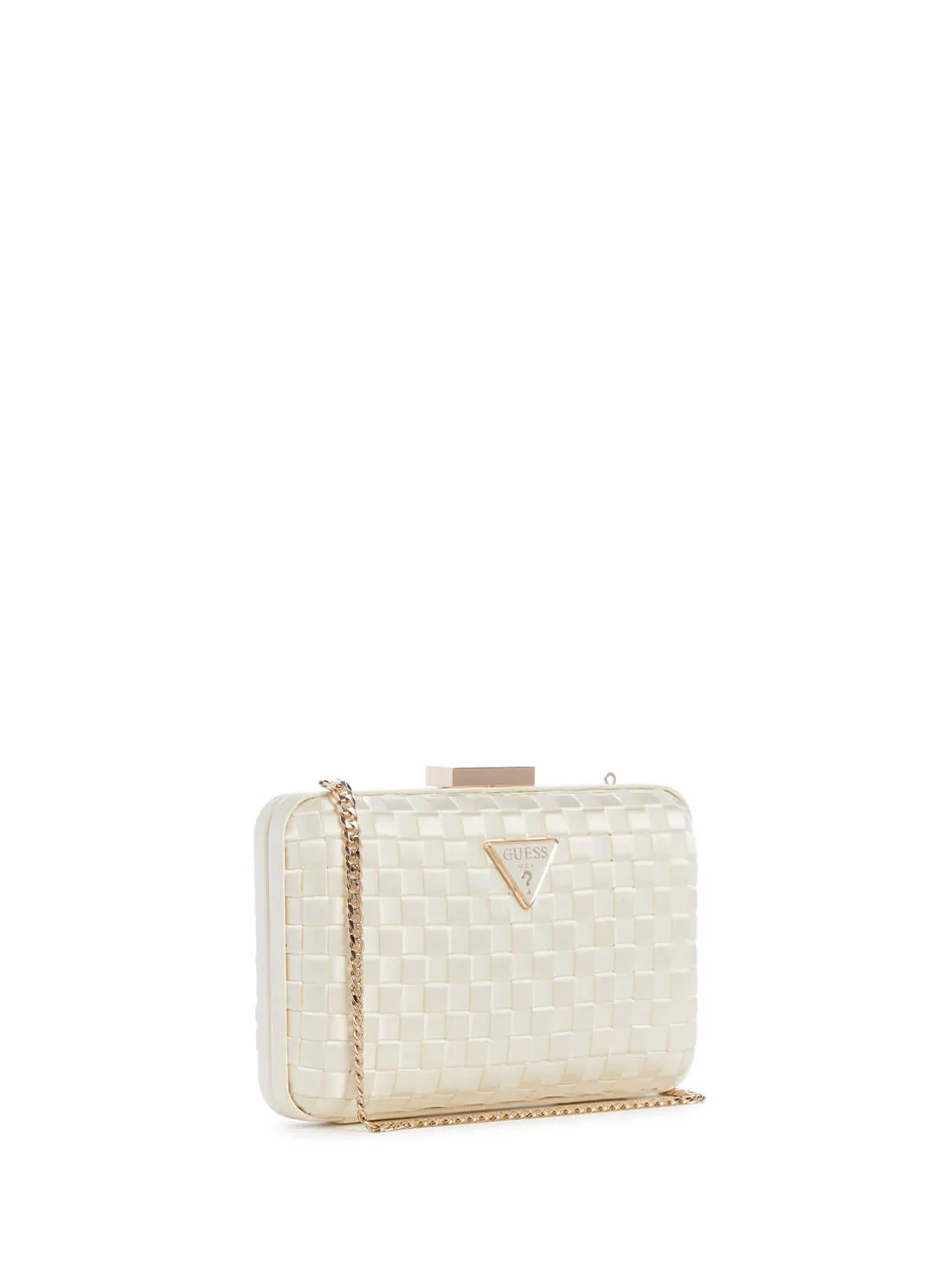 White Twiller Minaudiere Clutch Bag