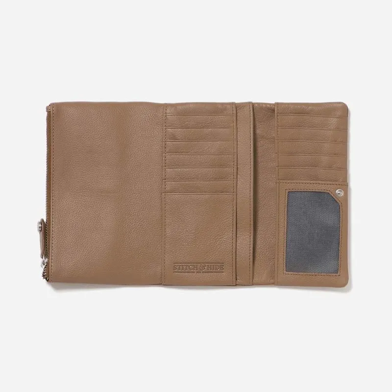 Women's Leather Paiget Wallet - Oak