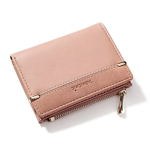 Women's Wallet Short Women Coin Purse Fashion Wallets For Woman Card Holder Small Ladies Wallet Female Hasp Mini Clutch For Girl