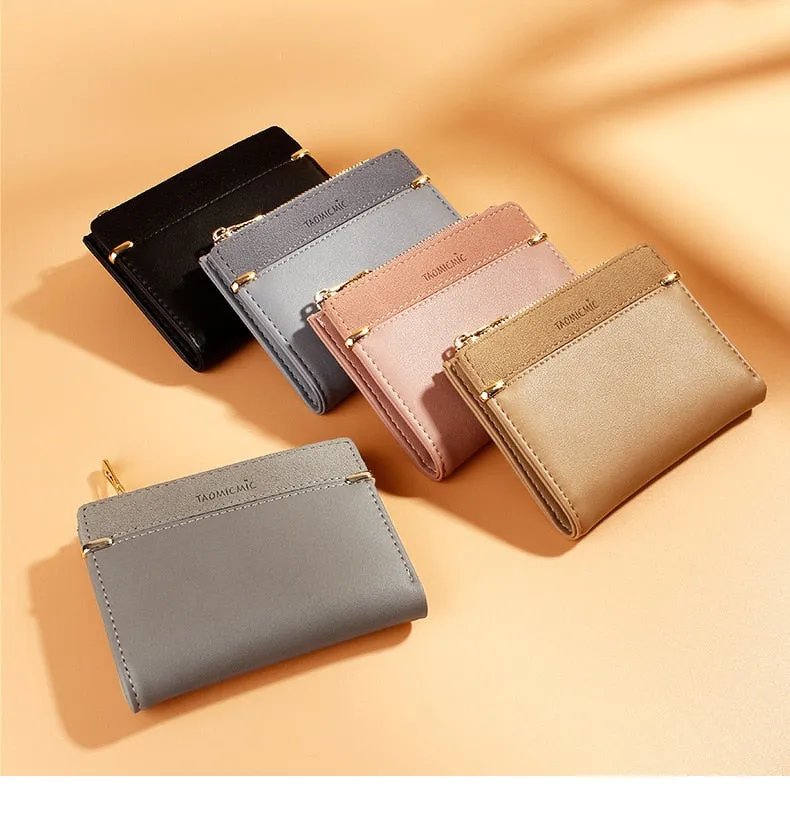 Women's Wallet Short Women Coin Purse Fashion Wallets For Woman Card Holder Small Ladies Wallet Female Hasp Mini Clutch For Girl