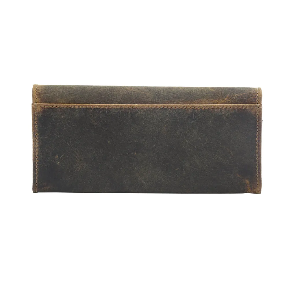 WOODS WANDERER LEATHER AND HAIRON WALLET