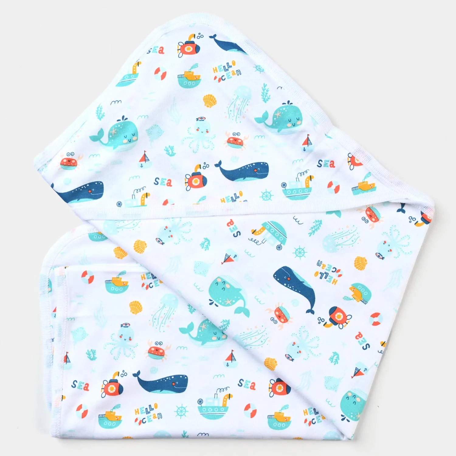 Wrapping Sheet Marine Life-White