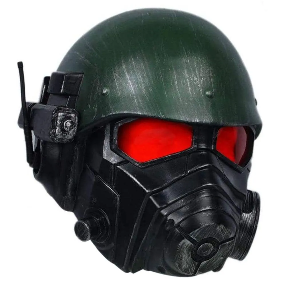 Xcoser Fallout 4 NCR Veteran Ranger Elite Riot Gear Helmet Resin Halloween Cosplay