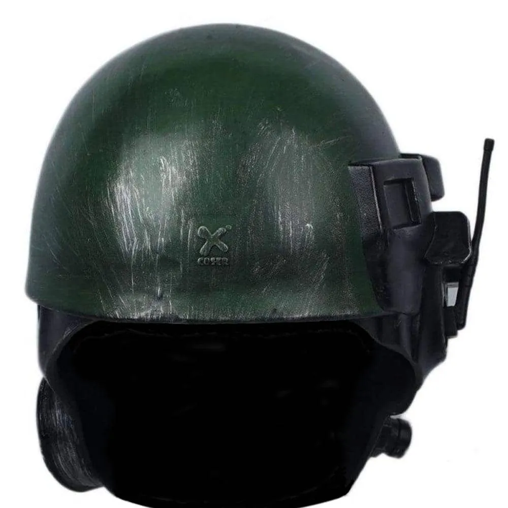 Xcoser Fallout 4 NCR Veteran Ranger Elite Riot Gear Helmet Resin Halloween Cosplay