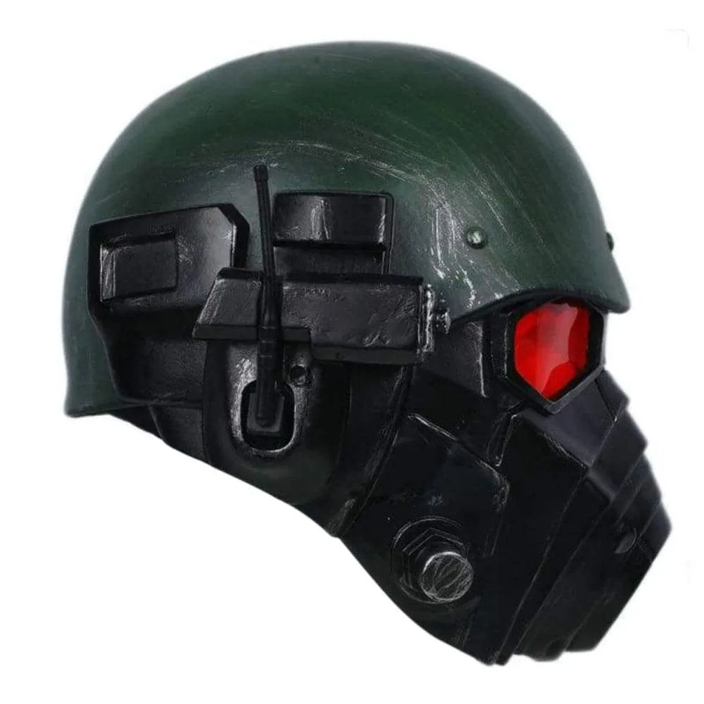 Xcoser Fallout 4 NCR Veteran Ranger Elite Riot Gear Helmet Resin Halloween Cosplay